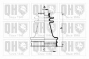 QJB256 QUINTON HAZELL manżeta hnacieho hriadeľa - opravná sada QJB256 QUINTON HAZELL