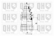 QJB2674 Sada měchů, hnací hřídel QUINTON HAZELL