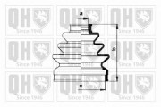 QJB269 Sada měchů, hnací hřídel QUINTON HAZELL