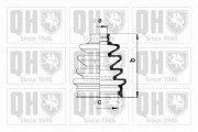 QJB370 QUINTON HAZELL manżeta hnacieho hriadeľa - opravná sada QJB370 QUINTON HAZELL