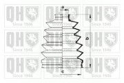 QJB900 Sada měchů, hnací hřídel QUINTON HAZELL