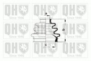QJB940 Sada měchů, hnací hřídel QUINTON HAZELL