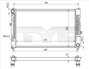 702-0010-R TYC chladič motora 702-0010-R TYC