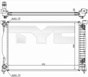 702-0014 TYC chladič motora 702-0014 TYC