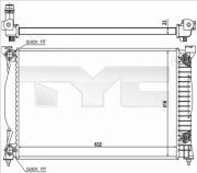 702-0014-R TYC chladič motora 702-0014-R TYC