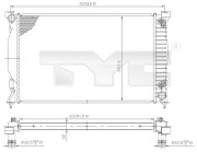 702-0022 TYC chladič motora 702-0022 TYC