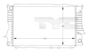 702-0030 TYC chladič motora 702-0030 TYC