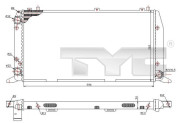 702-0035 TYC chladič motora 702-0035 TYC