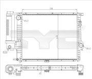 703-0010-R TYC chladič motora 703-0010-R TYC