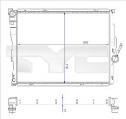 703-0006-R TYC chladič motora 703-0006-R TYC
