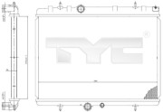 705-0065 TYC chladič motora 705-0065 TYC