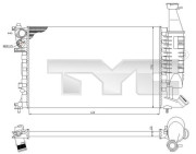 705-0069 TYC chladič motora 705-0069 TYC