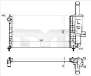 709-0026-R TYC chladič motora 709-0026-R TYC