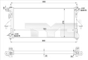 709-0028-R TYC chladič motora 709-0028-R TYC