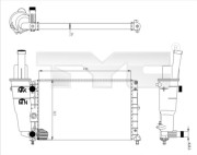 709-0006 TYC chladič motora 709-0006 TYC