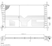 710-0026 TYC chladič motora 710-0026 TYC