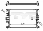 710-0060 TYC chladič motora 710-0060 TYC