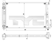 721-0012 TYC chladič motora 721-0012 TYC