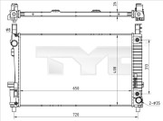 721-0020 TYC chladič motora 721-0020 TYC