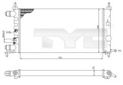 725-0025-R TYC chladič motora 725-0025-R TYC