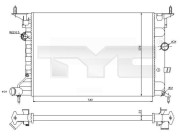 725-0026-R Chladič, chlazení motoru TYC