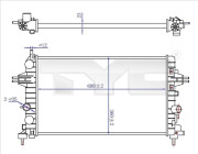 725-0036-R TYC chladič motora 725-0036-R TYC