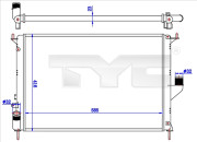 728-0057 TYC chladič motora 728-0057 TYC