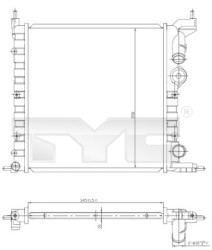 728-0030 TYC chladič motora 728-0030 TYC