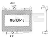 736-1009 TYC chladič motora 736-1009 TYC