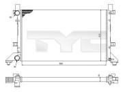 737-0056 TYC chladič motora 737-0056 TYC