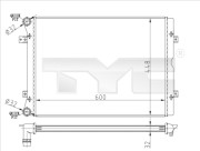 737-0067-R TYC chladič motora 737-0067-R TYC