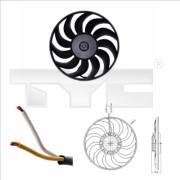 802-0051 TYC ventilátor chladenia motora 802-0051 TYC