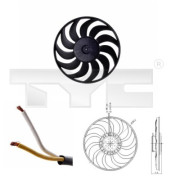 802-0052 TYC ventilátor chladenia motora 802-0052 TYC