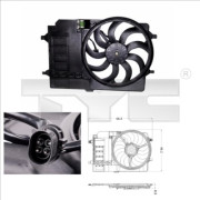803-0001 TYC ventilátor chladenia motora 803-0001 TYC