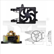 809-0013 TYC ventilátor chladenia motora 809-0013 TYC