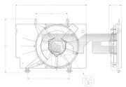 810-0042 TYC ventilátor chladenia motora 810-0042 TYC