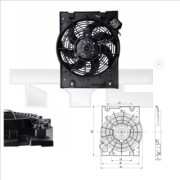 825-0014 TYC ventilátor chladenia motora 825-0014 TYC