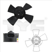 825-0015 TYC ventilátor chladenia motora 825-0015 TYC