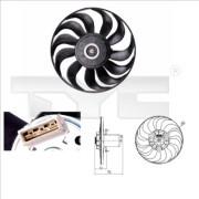 837-0012 TYC ventilátor chladenia motora 837-0012 TYC