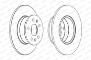 DDF033 FERODO brzdový kotúč DDF033 FERODO