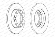 DDF087 FERODO brzdový kotúč DDF087 FERODO