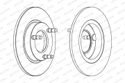 DDF097 FERODO brzdový kotúč DDF097 FERODO