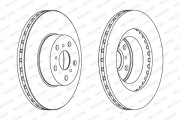 DDF1055 FERODO brzdový kotúč DDF1055 FERODO