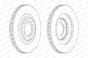 DDF1071 FERODO brzdový kotúč DDF1071 FERODO