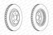 DDF1085 FERODO brzdový kotúč DDF1085 FERODO