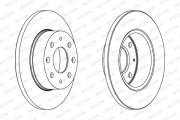 DDF112 FERODO brzdový kotúč DDF112 FERODO