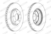 DDF1312X Brzdový kotouč PREMIER FERODO