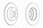 DDF133 Brzdový kotouč FERODO