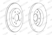 DDF1387X Brzdový kotouč PREMIER FERODO