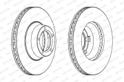 DDF146 Brzdový kotouč FERODO